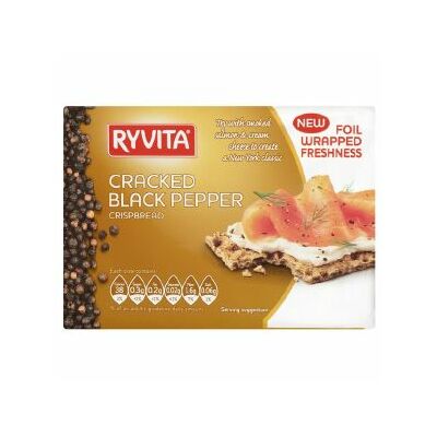 Ryvita Cracked Black Pepper Crispbread 200g