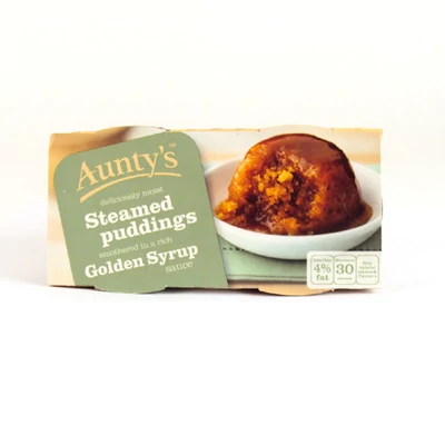 Aunty's Golden Syrup Pudding 2x100g