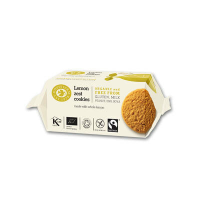 Doves Farm Lemon Zest Gluten Free, Organic & Fairtrade (citromos keksz) 150g