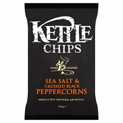 Kettle Chips - Sea Salt & Crushed Black Peppercorns 150g