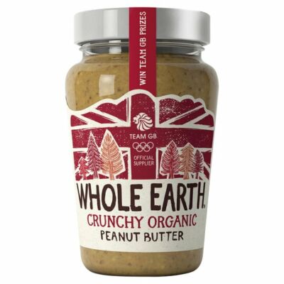 Whole Earth Organic Crunchy Peanut Butter 340G