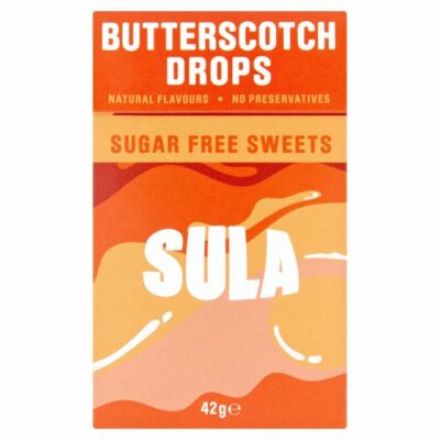 Sula Butterscotch 42g - Cukormentes vajkaramellás cukorka
