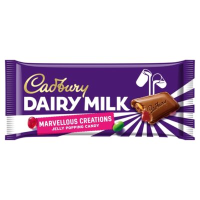 Cadbury Dairy Milk Marvellous Smashables Jelly Popping Candy Shells 180g 