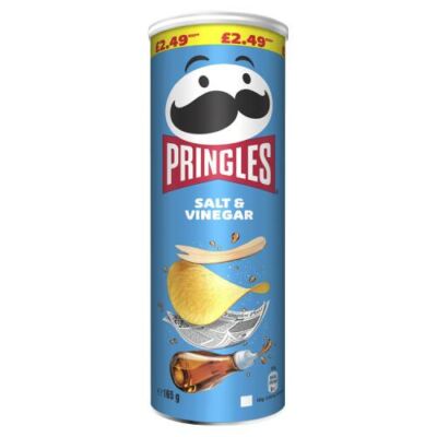 Pringles Salt and Vinegar chips - Sós és Ecetes Chips - 165g