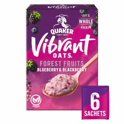 Quaker Vibrant Oats Forest Fruits 6db instant tasak