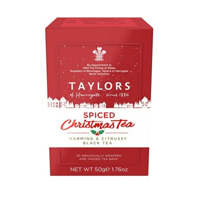 Taylor's of Harrogate Spiced Christmas Tea (Karácsonyi Tea) 20 db borítékolt filter