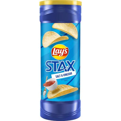 Lays Stax Salt & Vinegar  [USA] 156g