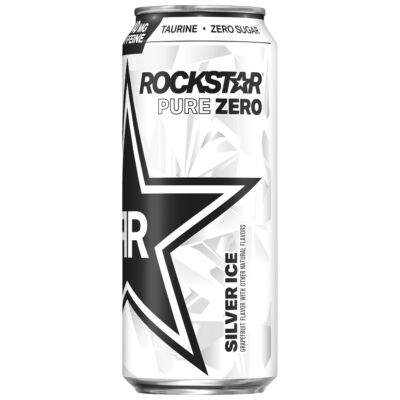 Rockstar Pure Zero Silver Ice Energy [USA] 473ml