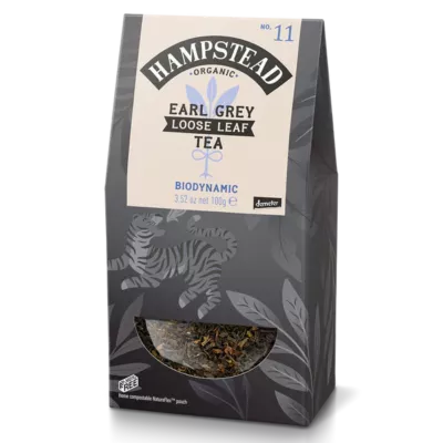 Hampstead Earl Grey organic Tea (Loose Leaf Tea Pouch) Earl Grey Szálas Tea 100g