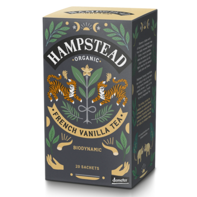  Hampstead Tea Organic French Vanilla Tea Bags (Bio Fekete Tea Vaníliával) 20 db filter  