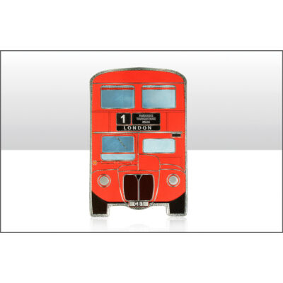 London Red Bus fém hűtőmágnes