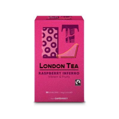 The London Tea Company - Raspberry Inferno Tea (Gyümölcstea - hibiszkusz-málna) 20 db borítékolt filter