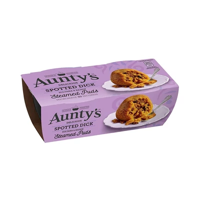 Aunty's Spotted Dick Pudding 2x95g Aunty's Spotted Dick Pudding 2x95g