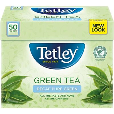 Tetley Green Tea Decaf (Koffeinmentes zöld tea) 50 db filter 