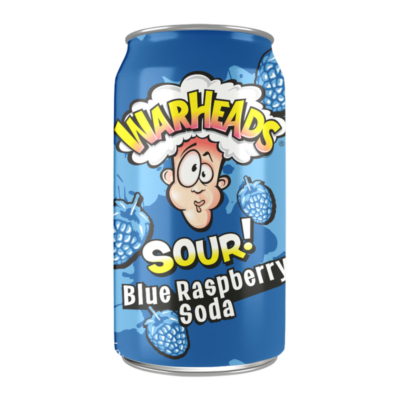 Warheads SOUR! Blue Raspberry Soda [USA] 355ml