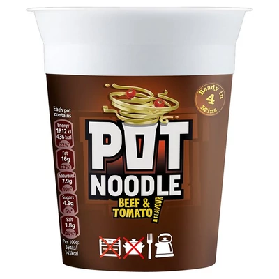Pot Noodle Beef & Tomato 90g