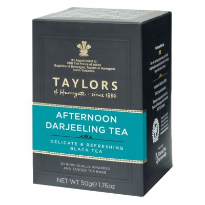 Taylors of Harrogate Afternoon Darjeeling Tea Bags - 20db borítékolt filter   