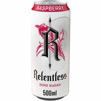 Relentless Raspberry Zero Energy Drink (UK) 500ml