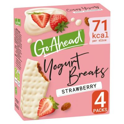 Go Ahead Yogurt Breaks Strawberry Snack Bars 4x35.5g