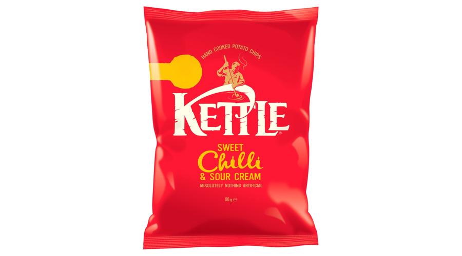 Angol Kettle Chips Sweet Chilli & Sour Cream 80g, Angol Chipsek, Brit