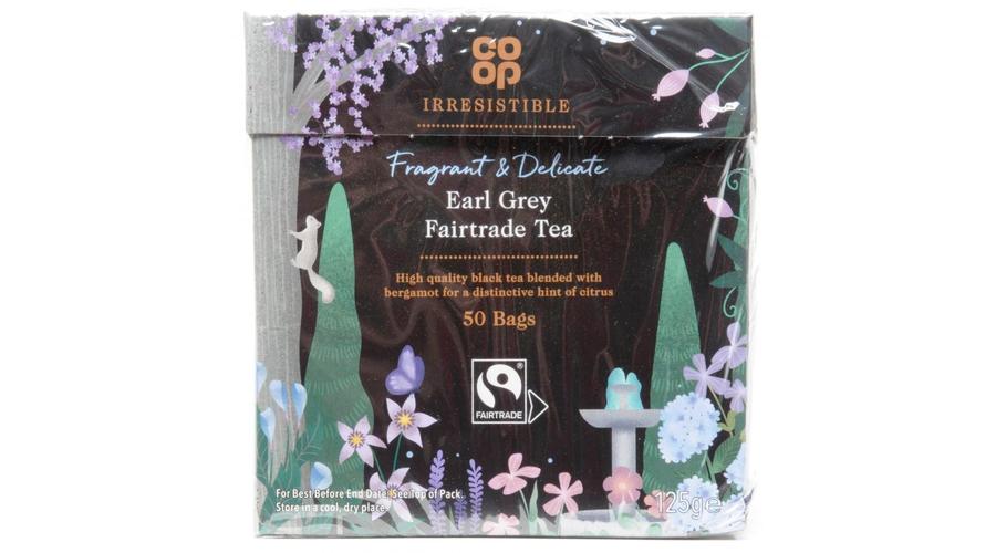 Angol Co Op Irresistible Fair Trade 50 Earl Grey Tea Bags, Angol
