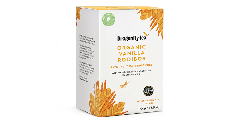 Angol Dragonfly Rooibos Vanilla Tea Bags 40 db filter, Angol Gyógy