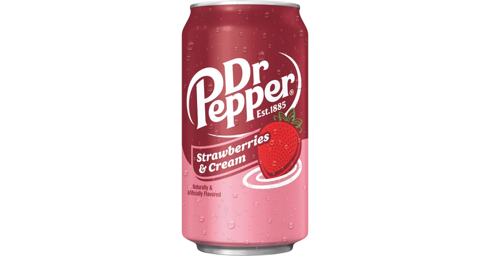 Angol Dr Pepper Strawberries and Cream [USA] 355ml, Angol Üdítők